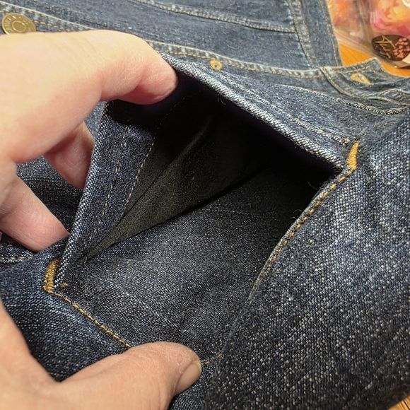 Lauren Jean Co Ralph Lauren Women's Size M Blue Denim Jacket - Picture 7 of 9